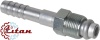 Фитинг алюминиевый 10мм 1/2” №8х180˚ O-RING 3/4”-18UNF с гайкой с наружной резьбой