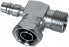 Фитинг аналог Carrier 40-60301-01 5/8” №10х90˚ O-RING 7/8”-14UNF с заправочным портом LP