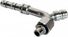 Фитинг аналог Carrier 10мм 1/2” №8х90˚ O-RING 3/4”-16UNF c заправочным портом HP