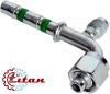 Фитинг аналог Manuli 8мм 3/8” №6х90˚ O-RING 5/8”-18UNF с портом 7/16-20UNF