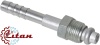 Фитинг алюминиевый 8мм 3/8” №6х180˚ O-RING 5/8”-18UNF с гайкой с наружной резьбой