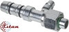 Фитинг аналог Carrier 16мм 3/4” №12х180˚ O-RING 7/8”-14UNF c заправочным портом LP