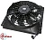 Вентилятор с диффузором 14"х14" 12V Puller 130W "S"