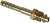 Фитинг стальной 8мм 3/8” №6х180˚ O-RING 5/8”-18UNF с гайкой с наружной резьбой