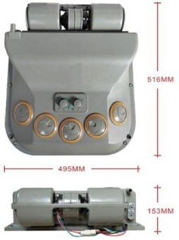 Чертеж 10-1675 Испаритель потолочный 500 12V O-Ring