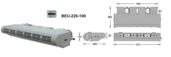 Чертеж 10-0332 Испаритель BEU 226-100 12V LHD O-Ring