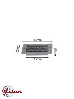 Чертеж 24-2137 Дефлектор серый 155х75 (2 креп. отв)