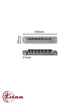 Чертеж 24-0757 Дефлектор серый 180х38