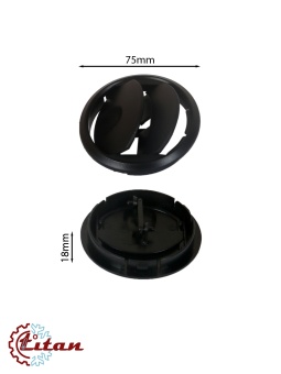 Чертеж 24-2127 Дефлектор черный D75х18