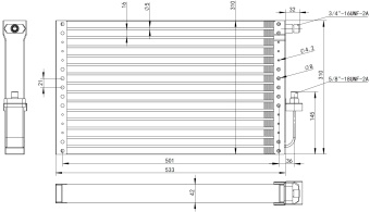 Чертёж 20-0320 Конденсатор 12х21х44мм.