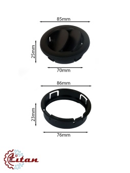 Чертеж 24-0847 Дефлектор черный D85x28