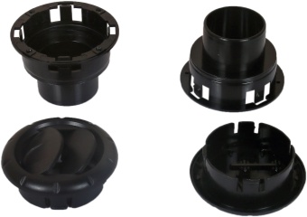 24-2128 Дефлектор черный D84 под гофру 50мм