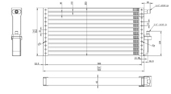 Чертеж 20-0500 Конденсатор 10х21х44мм.