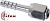 Фитинг стальной 8мм 3/8” №6х180˚ FLARE 5/8”-18UNF гайка h22мм