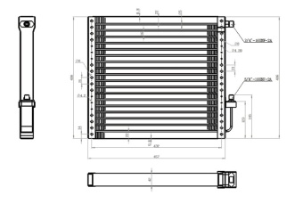 Чертеж 20-1072 Конденсатор 16 х18х44мм