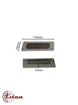 Чертеж 24-2112 Решетка декоративная серая 170х70