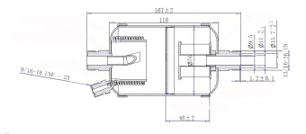 Чертеж 17-1695 Маслоотделитель для Thermo King, аналог 66-8548