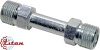 Фитинг стальной 10мм 1/2” №8х180˚ O-RING 3/4”-16UNF сростка с наружной резьбой