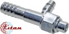 Фитинг стальной 16мм 3/4” №12х180˚ O-RING 7/8”-14UNF c заправочным портом LP