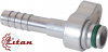 Фитинг алюминиевый 8мм 3/8” №6х180˚ NECK с фланцем