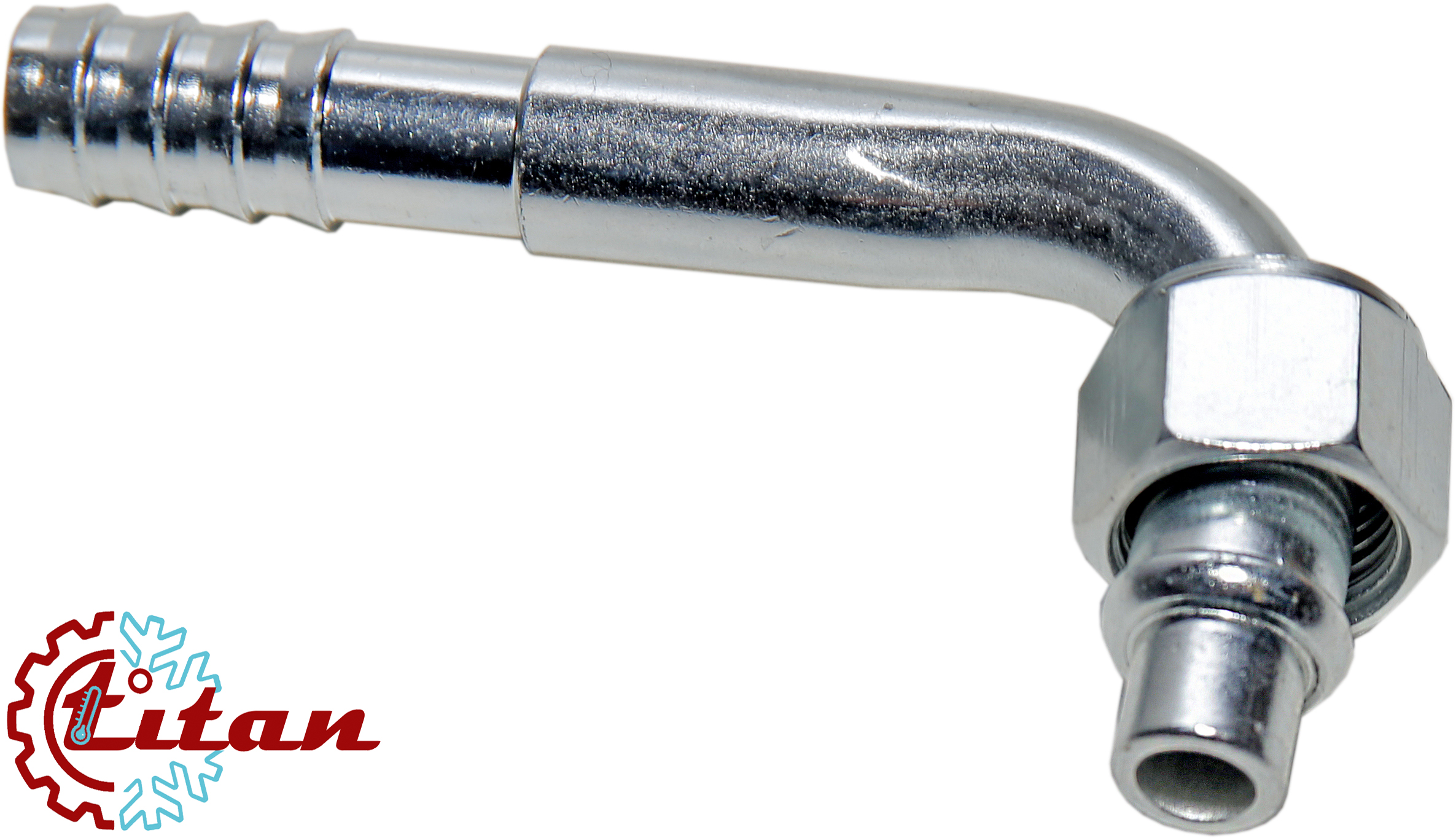 Фитинг стальной 13мм 5/8” №10х90˚ O-RING 3/4”-16UNF