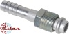 Фитинг алюминиевый 13мм 5/8” №10х180˚ O-RING 7/8”-18UNF с гайкой с наружной резьбой