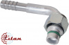 Фитинг алюминиевый 10мм 1/2” №8х90˚ NECK M22x1,5