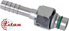 Фитинг алюминиевый 8мм 3/8” №6х180˚ NECK M16x1,5