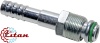Фитинг стальной 13мм 5/8” №10х180˚ O-RING 7/8”-18UNF с гайкой с наружной резьбой