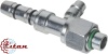 Фитинг аналог Carrier 13мм 5/8” №10х180˚ O-RING 7/8”-14UNF c заправочным портом LP