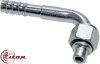 Фитинг стальной 10мм 1/2” №8х90˚ O-RING 3/4”-16UNF