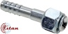 Фитинг стальной 10мм 1/2” №8х180˚ FLARE 3/4”-16UNF