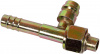 Фитинг стальной 10мм 1/2” №8х180˚ O-RING 3/4”-16UNF c заправочным портом HP Фитинг стальной 10мм 1/2” №8х180˚ O-RING 3/4”-16UNF c заправочным портом HP