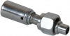 Фитинг стальной 8мм 3/8” №6х180˚ O-RING 5/8”-18UNF со стаканом, тонкостенный шланг