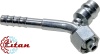 Фитинг стальной 8мм 3/8” №6х45˚ O-RING 5/8”-18UNF c заправочным портом HP