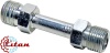 Фитинг стальной 8мм 3/8” №6х180˚ O-RING 5/8”-18UNF сростка с наружной резьбой