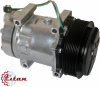 Компрессор 7H15 PV8 24V Direct Mount, горизонтальные выходы, фланцевое соединение, аналог SD8242