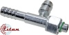 Фитинг стальной 13мм 5/8” №10х180˚ O-RING 3/4”-16UNF c заправочным портом HP