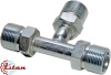 Фитинг стальной 16мм 3/4” №12 O-RING 1 1/16”-14UNF тройник с наружной резьбой