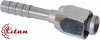 Фитинг алюминиевый 8мм 3/8” №6х180˚ FLARE 5/8”-18UNF гайка h22мм