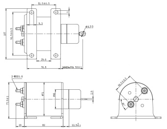 Чертеж 21-0355 Соленоид оборотов двигателя 12V, аналог Thermo King 41-9081