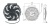 Чертеж 08-0933 Вентилятор 10 24V Puller 80W S Чертеж 08-0933 Вентилятор 10 24V Puller 80W S