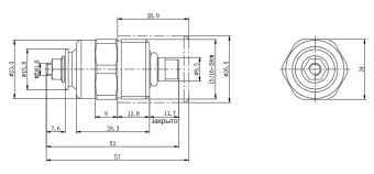 Чертеж 21-0709 Соленоид отсечки топлива 12V, аналог Thermo King 44-6727 