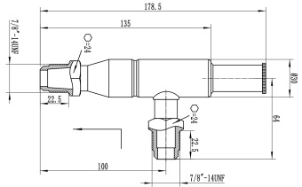 Чертёж 21-1693 Регулятор давления KVL 15 аналог Danfoss 034L0042 (резьба)