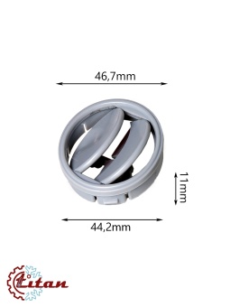 Чертеж 24- 3008 Дефлектор серый D46х11