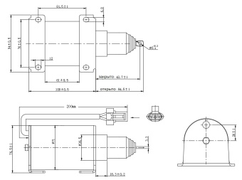 Чертеж 21-0354 Соленоид оборотов двигателя 12V, аналог Carrier 10-01095-00 