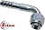 Фитинг стальной 10мм 1/2” №8х90˚ FLARE 3/4”-16UNF