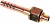 Фитинг стальной 8мм 3/8” №6х180˚ O-RING 5/8”-18UNF