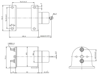 Чертеж 21-0710 Соленоид оборотов двигателя 12V, аналог Thermo King 44-9181