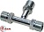 Фитинг стальной 13мм 5/8” №10 O-RING 7/8”-14UNF тройник с наружной резьбой